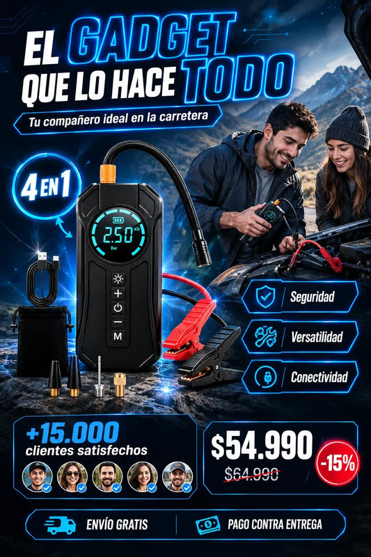 Partidor de Batería 4 en 1 con Compresor